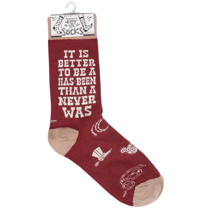 A Has Been Socks