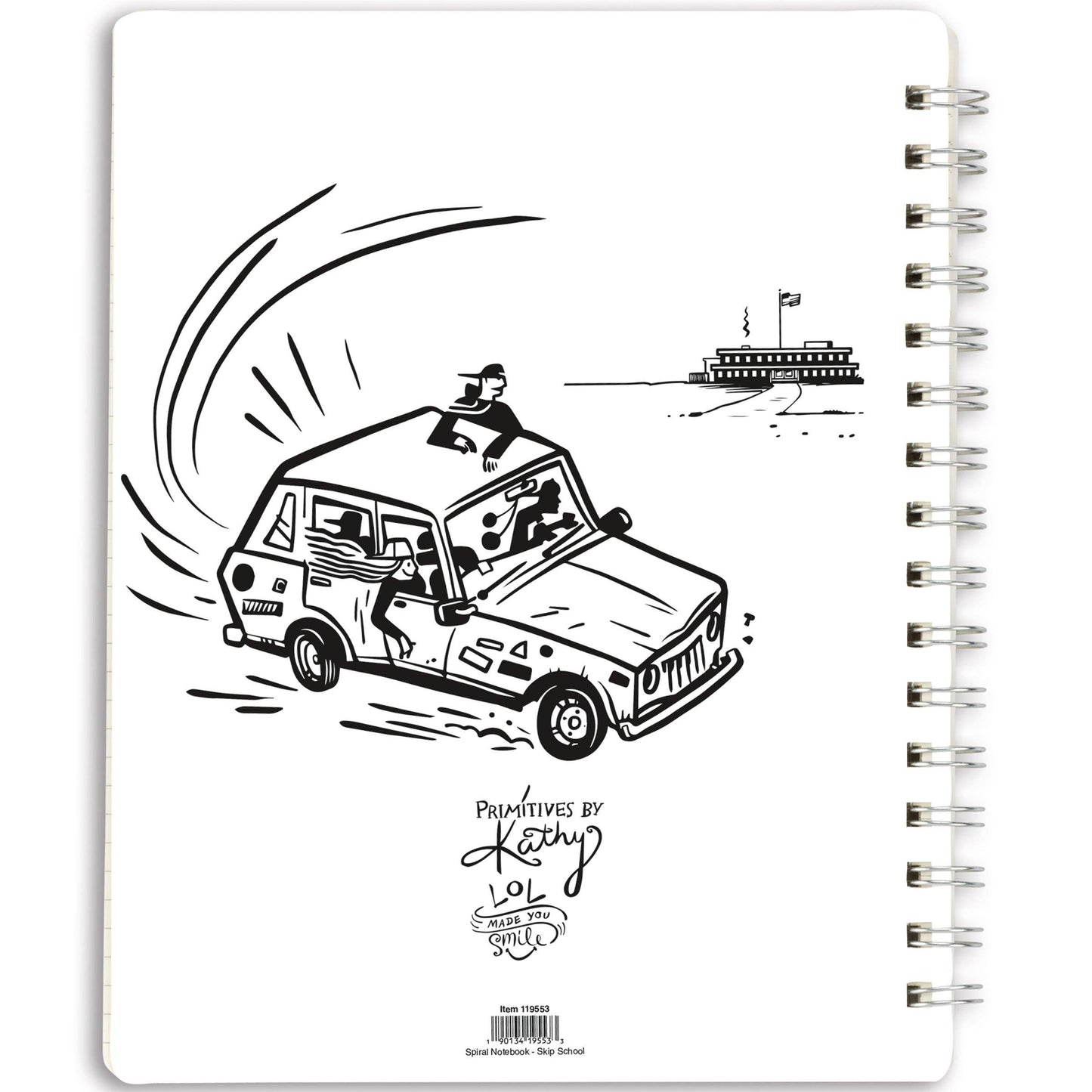 Skip School Spiral Notebook