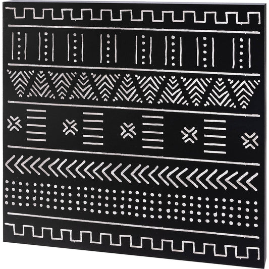 Mudcloth Box Sign
