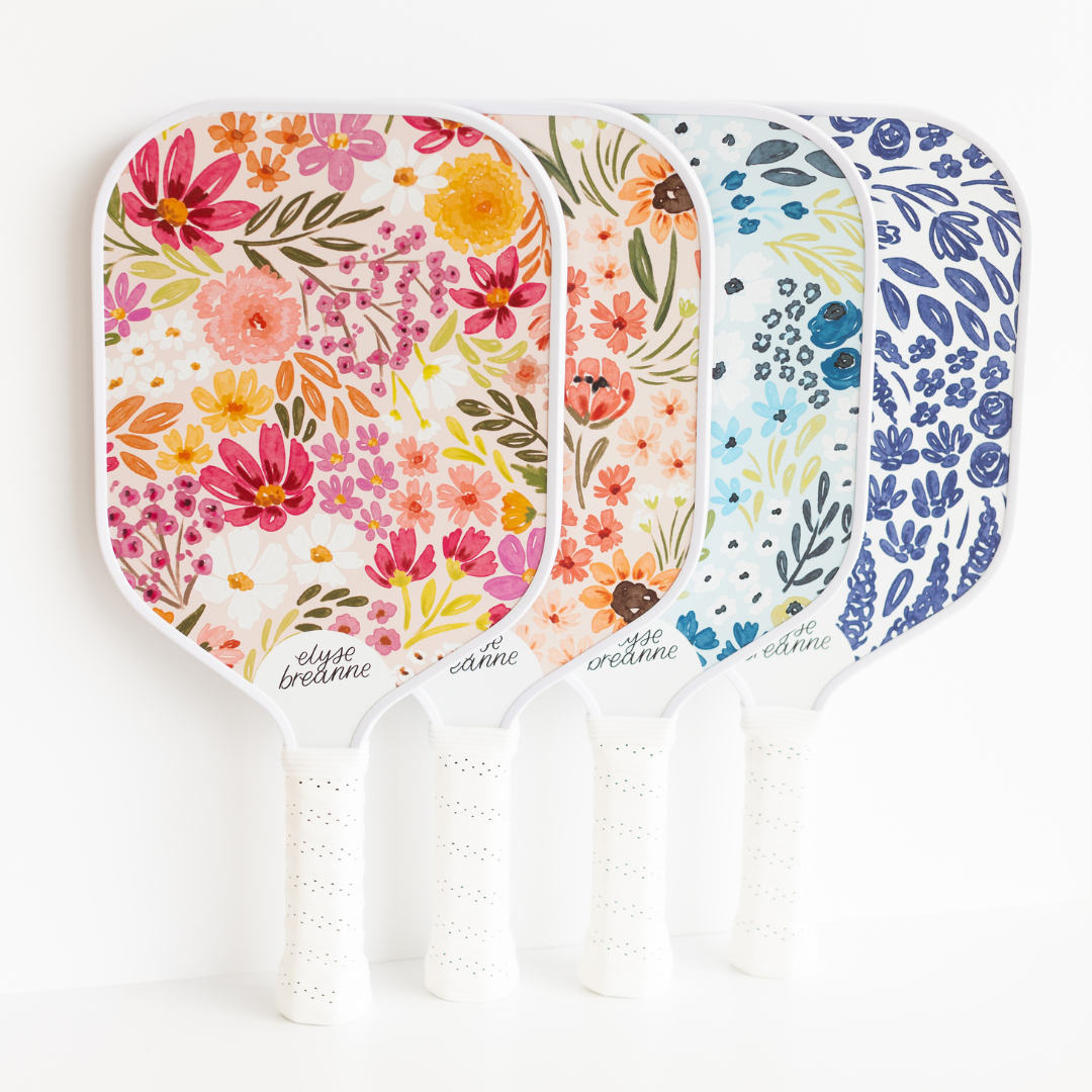 Sunny Poppies Pickleball Paddle