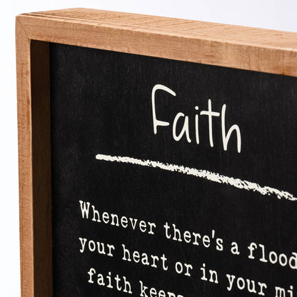 Faith Inset Box Sign