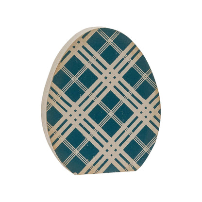 3/Set, Chunky Blue Patterned Egg Sitters
