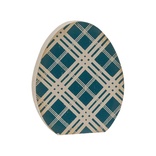 3/Set, Chunky Blue Patterned Egg Sitters