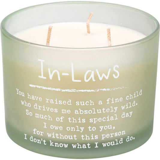 In Laws Poetry Candle