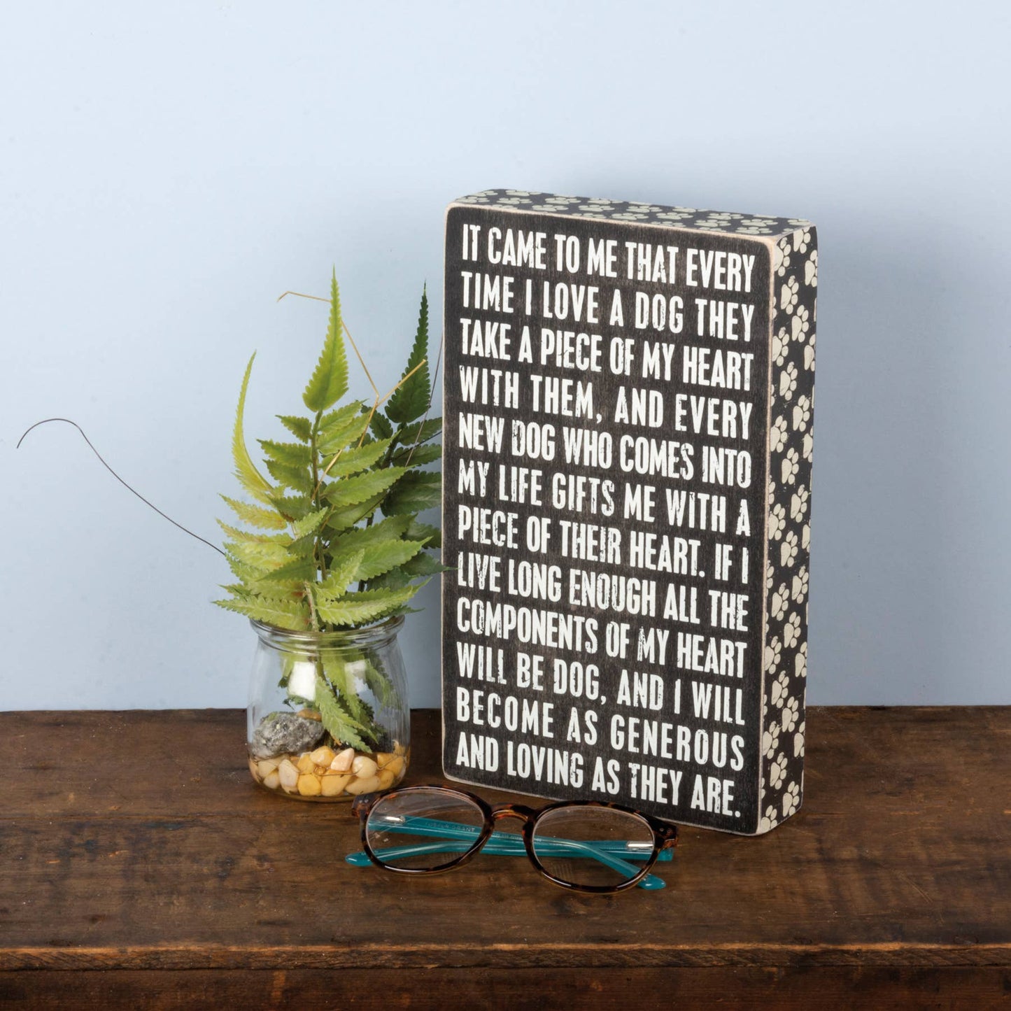 Loving Dog Box Sign