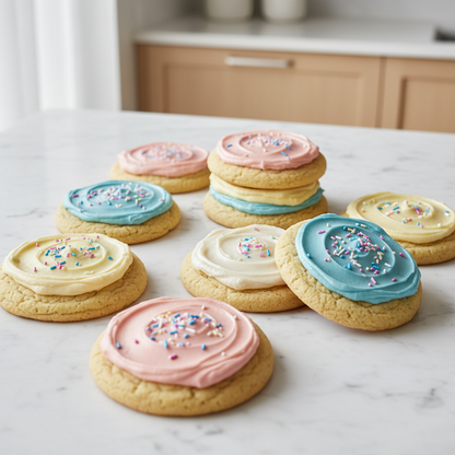 extra large frosted cookies