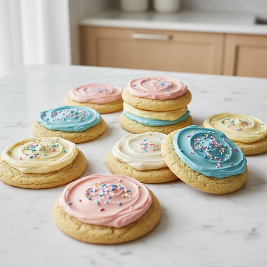 extra large frosted cookies