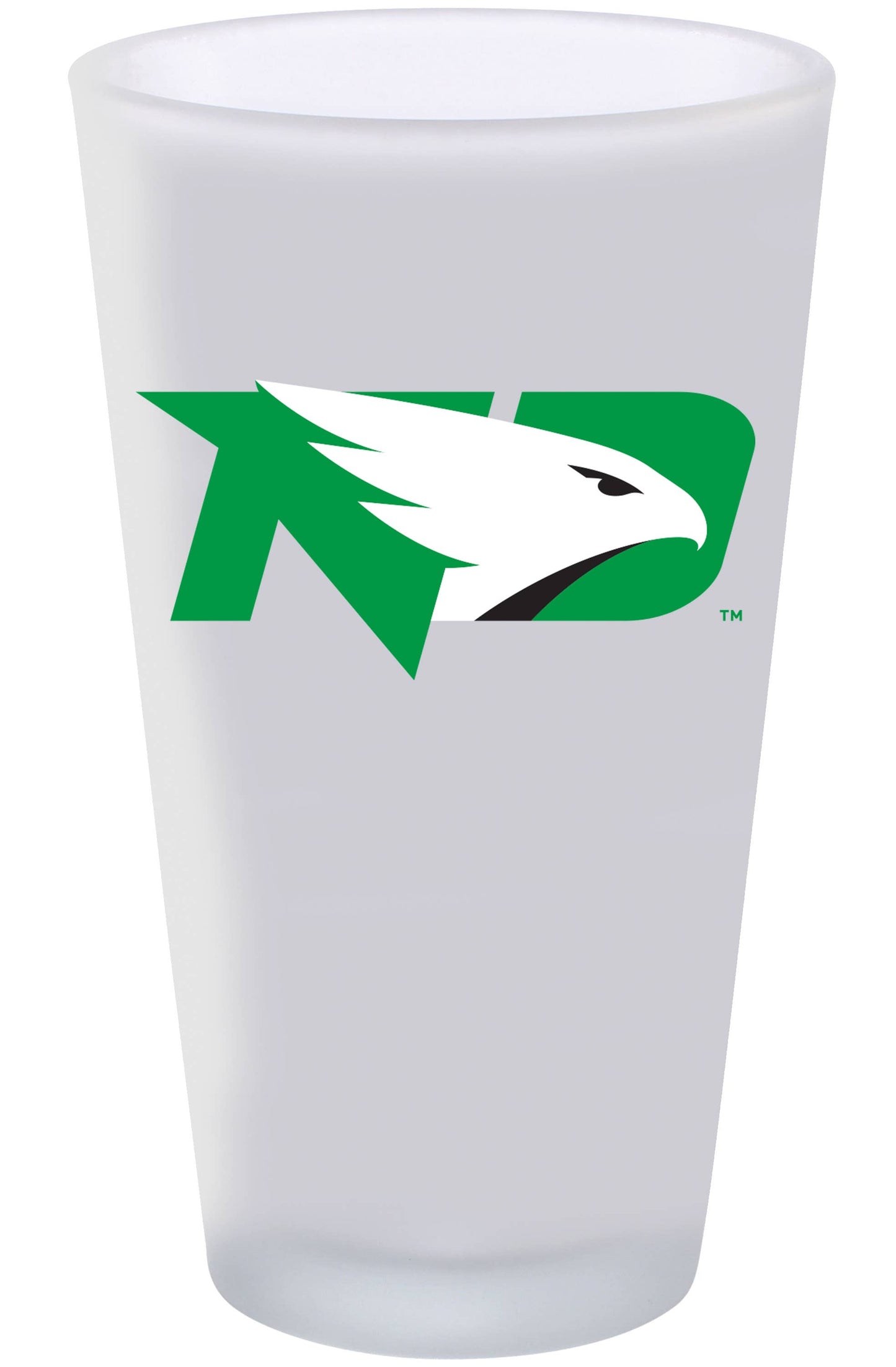 16oz Frosted Pint Glass Color Logo, North Dakota