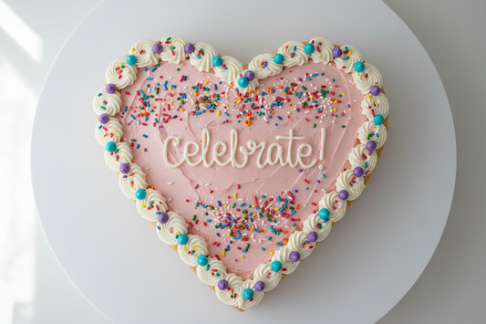 heart shaped cookie cake