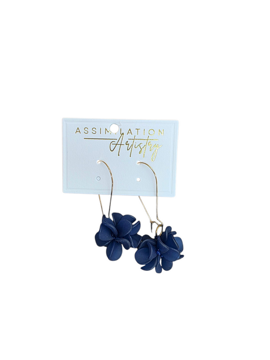 Blue Resin Earrings