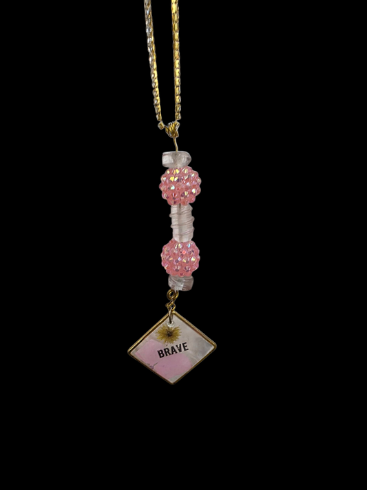 Pink Brave Necklace