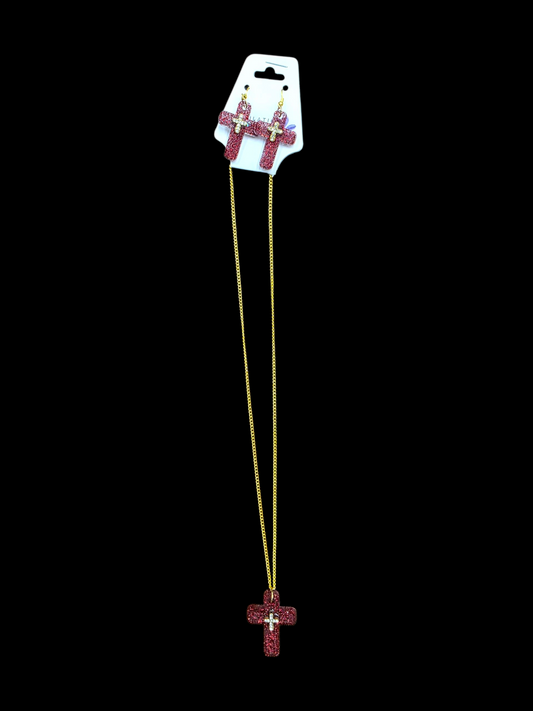 Red Resin Cross Jewelry