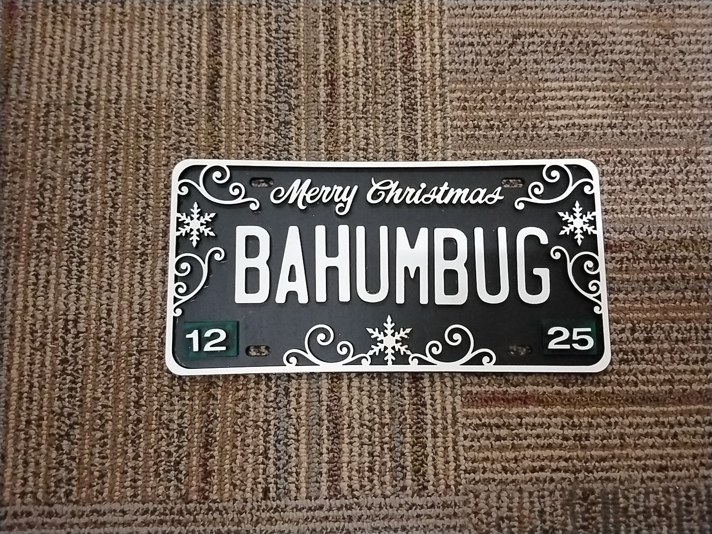 Christmas Lisense Plate Decor