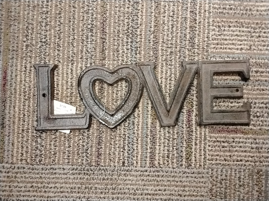 Metal Love Sign