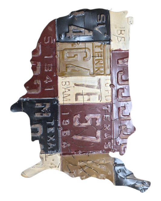 License Plate Metal Wall Decor