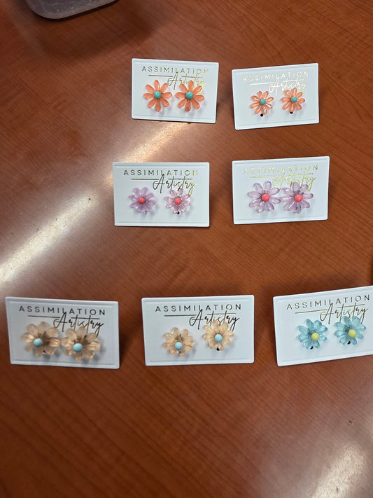 Floral Stud Earrings