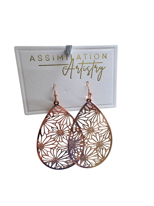 Stenciled Earrings