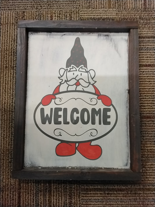 Santa Welcome Sign