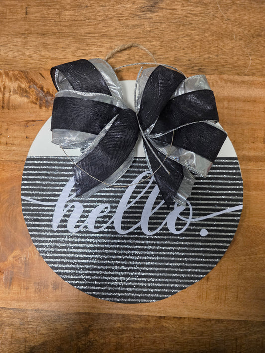 Hello Home Decor Sign