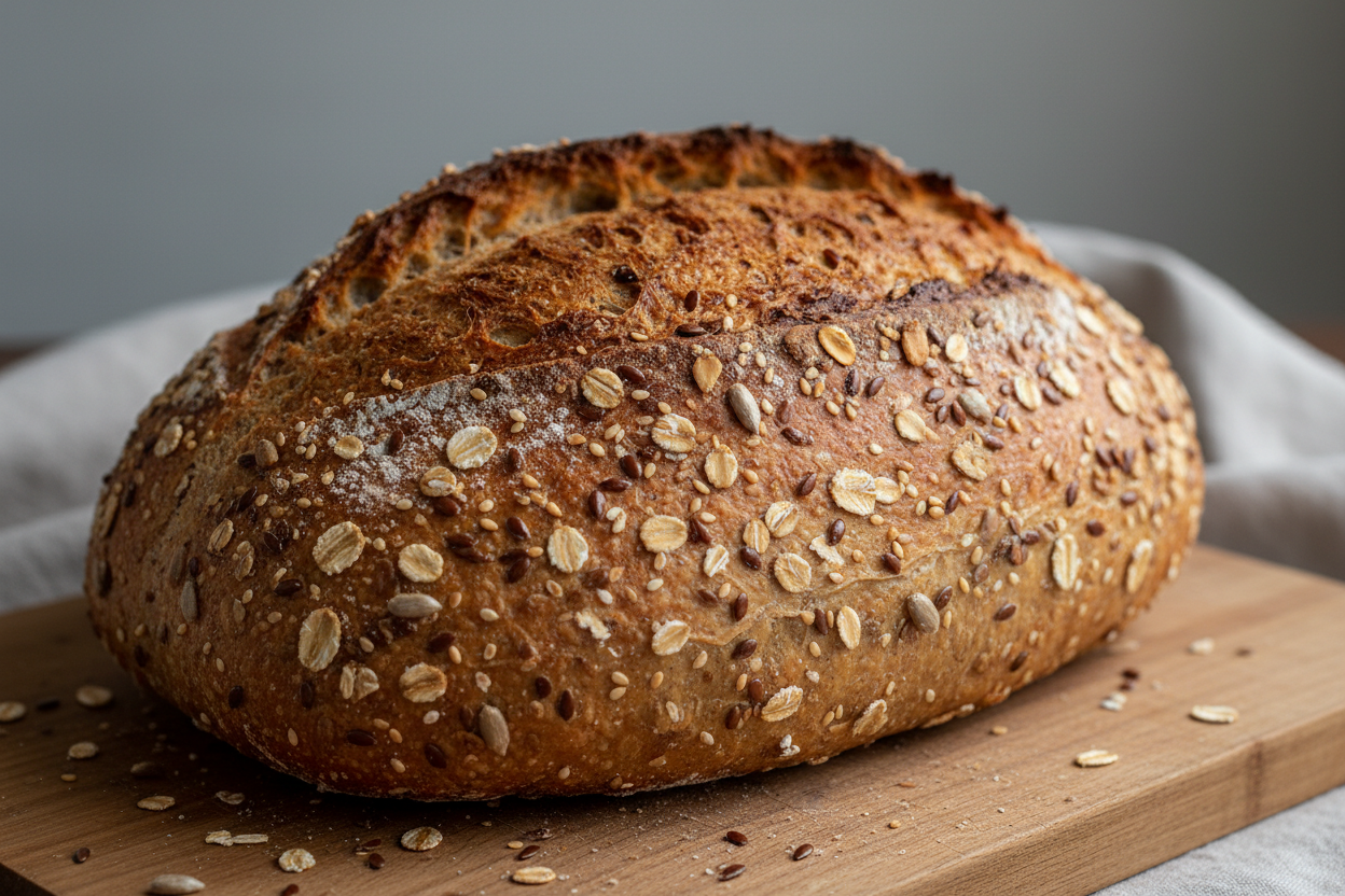 whole grain bread loaf